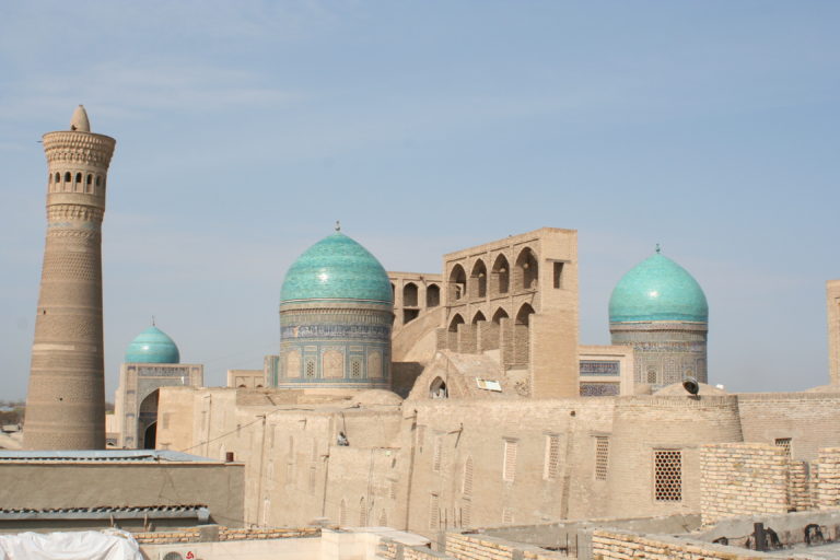 Blick von der Dachterrasse Omar Khayam Hotel Buchara
